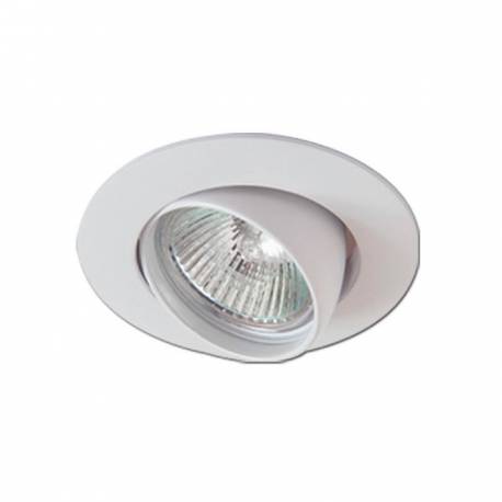 Foco fundición redondo empotrable basculante Maslighting IP20 blanco