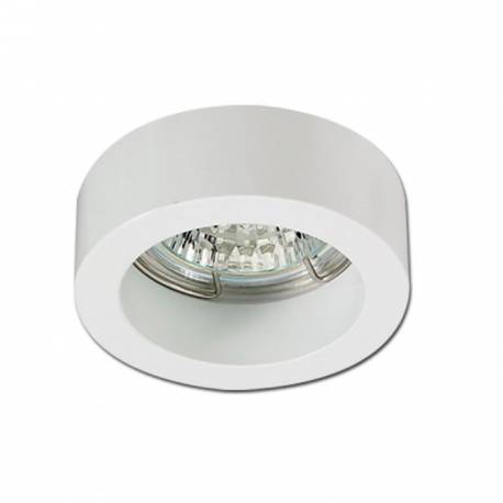 Foco de supeficie redondo fijo de aluminio Maslighting IP20 color blanco