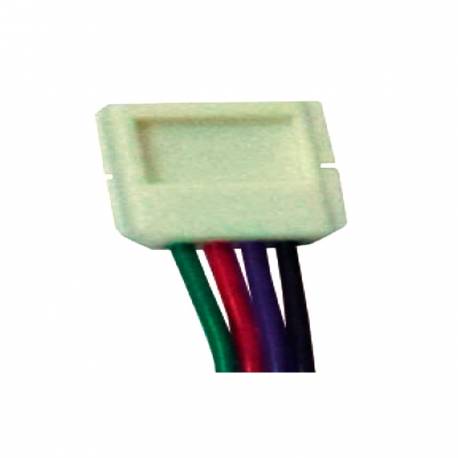 Conector intermedio con cable para tira de led RGB IP65