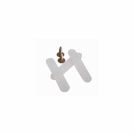 Kit clip con tornillos para fijación en pared de tiras IP67