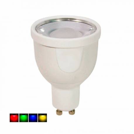 Lámpara Led RGB GU10 4W 250 Lm 120° regulable