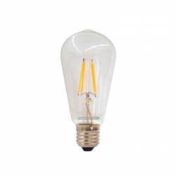 Lámpara Vintage Led E27 4W 450 Lm 3000K 360° evoca las antiguas lámparas con filamento