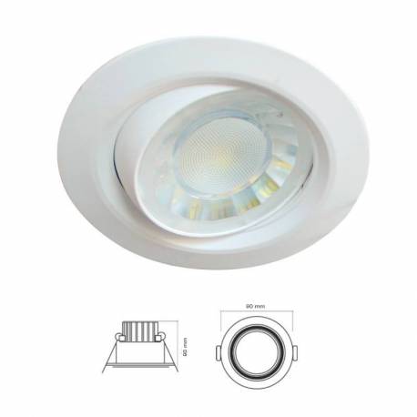 Foco redondo de LED 8w 600 lm