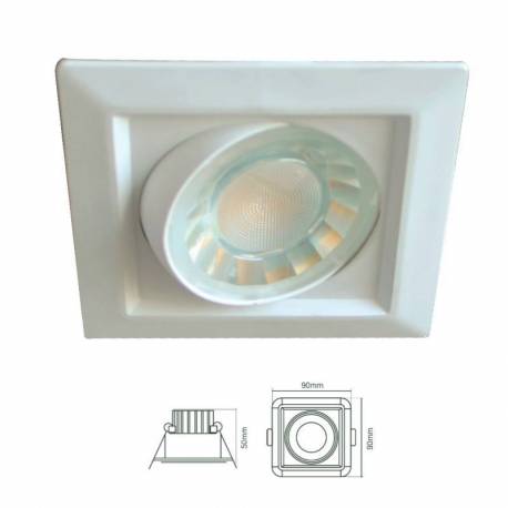 Foco cuadrado de LED 8w 600 lm